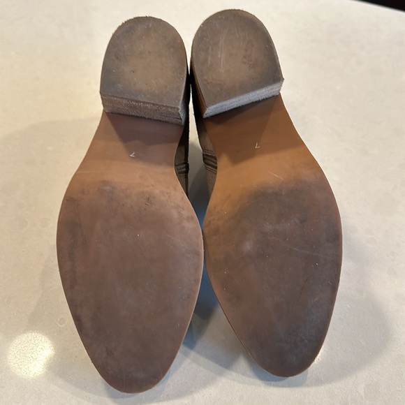 Jeffrey Campbell taupe suede booties - Picture 5 of 7